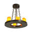 Rustic Lodge 6 - Light Chandelier