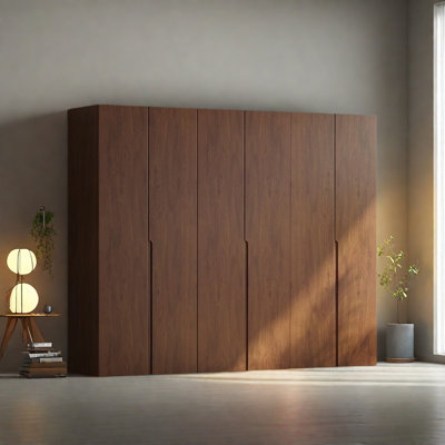 Armoire simple en noyer moderne