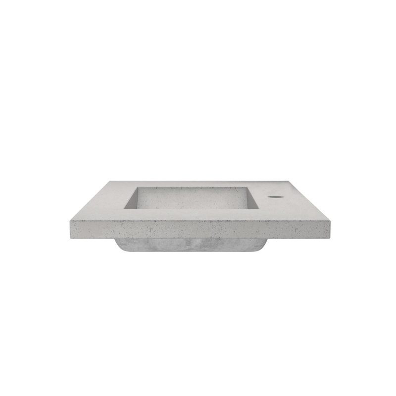 30.5" Single Bathroom Vanity Top with Sink, Ash, Single