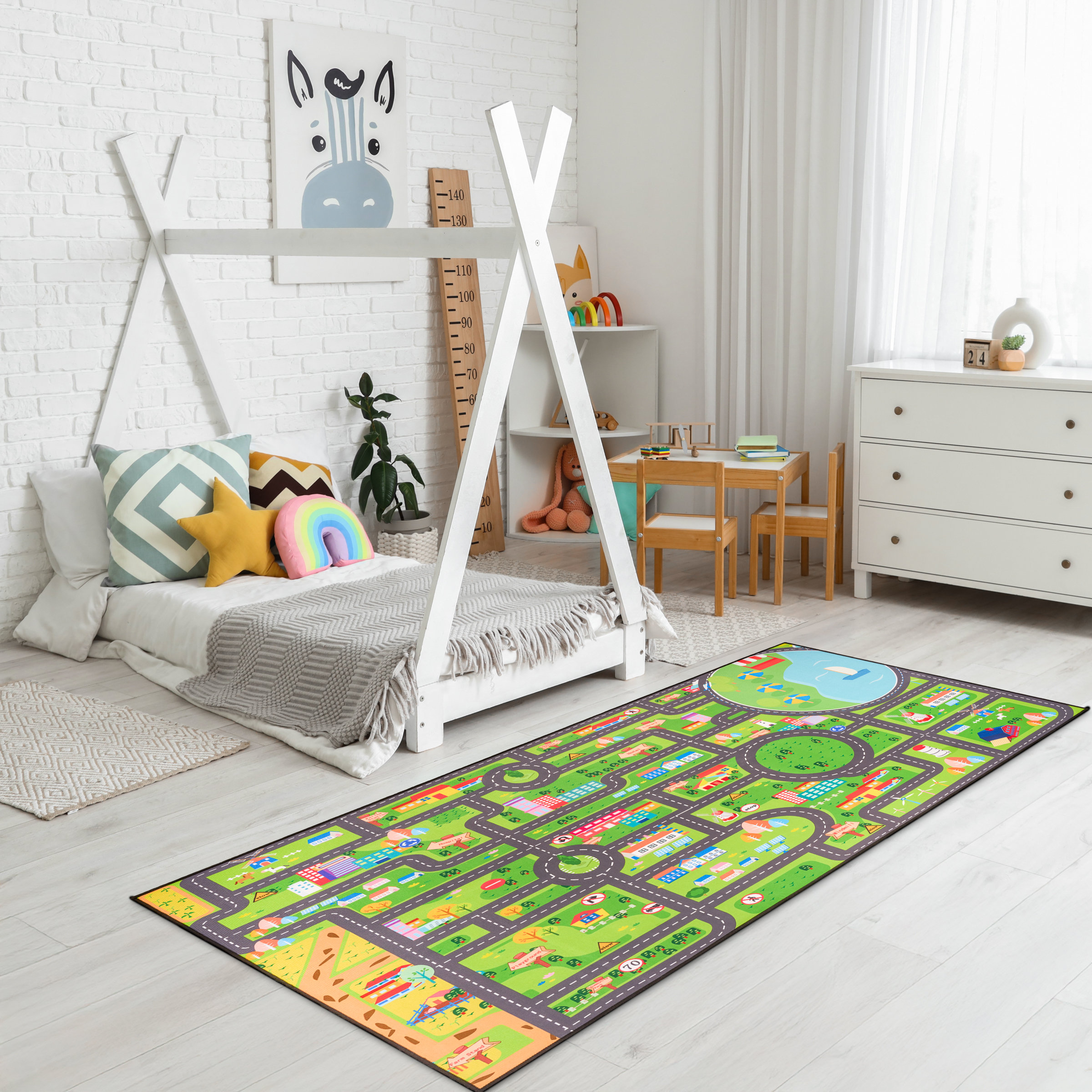 Sorbus City Streets Car Road Map – Interactive Toy Car Route, Activity ...