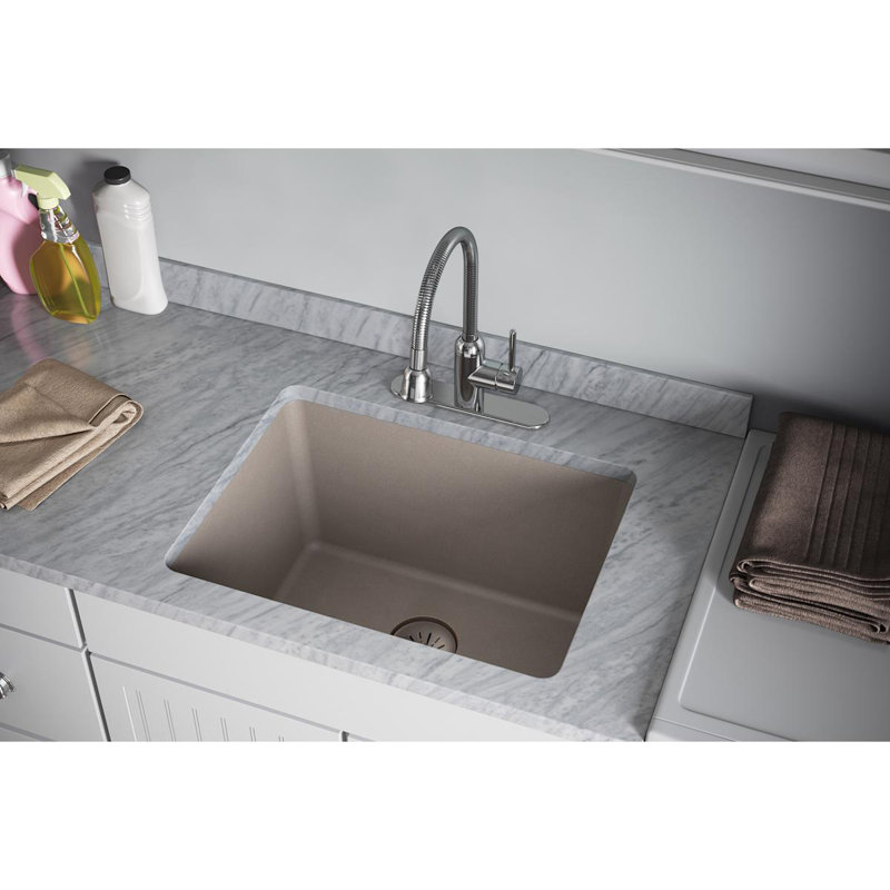 Perfect Removable Basket Strainer Kitchen Sink Drain, Greige