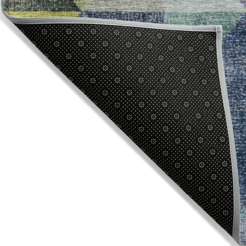 Machine Washable Indoor/Outdoor Xhevrie Putty Rug, Rectangle 3' x 5'