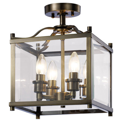 Magdalena Glass Semi Flush Mount