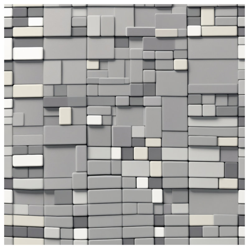 Housses de couette à carreaux rectangulaires gris, Twin