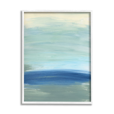 Vague nautique, inspiration, vagues bleues fluides - Peinture