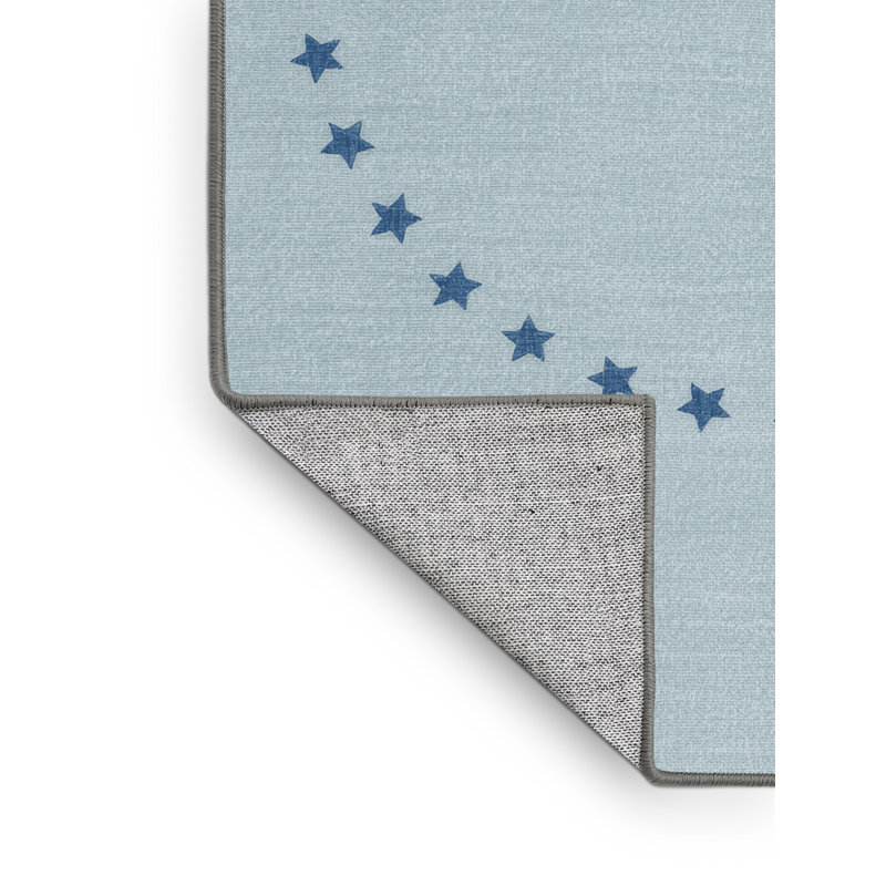 Tapis gris moderne et contemporain lavable à la machine Tribeca, 7 x 9
