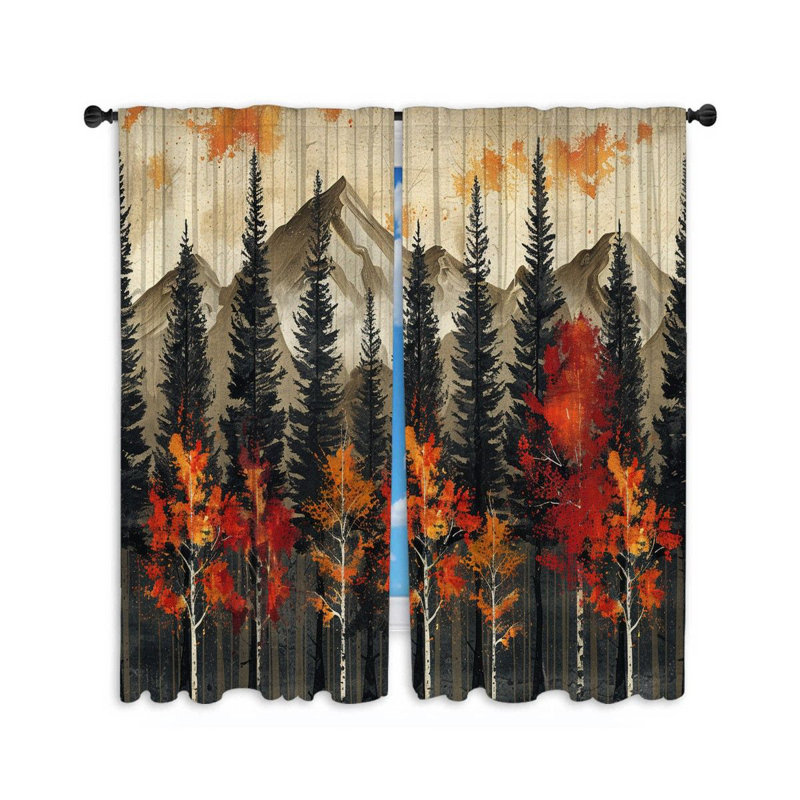 Paire de rideaux obscurcissant en polyester, L 40 po x L 54 po