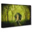 Marvellous Elephant In A Green Forest In Abstract - Wrapped Canvas-55309791