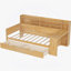  Lit de jour en bois avec tablettes de rangement, tiroirs et bureau d'étude pour une utilisation multifonctionnelle-1983849033-1983849047