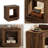 Wood Sofa Table,Square End Table,Rustic Side Table