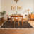 Machine Washable Rug Modern Scalloped Rug Non Slip, Neutral Indoor Carpet, Soft Non Shedding Floor Covering, Low Pile Thin Foldable Printed Mats for Living Room Bedroom Nursery-616125149