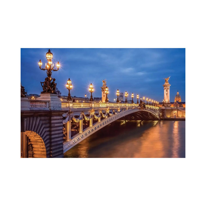 Pont Alexandre III by Jan Becke - Wrapped Canvas Gallery-Wrapped Canvas Giclée, 20.32cm H x 30.48cm W