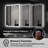 LED Recessed or Surface Frameless Medicine Cabinet with Mirror and Defogger, Magnifying Mirror, Adjustable Shelves, USB & Outlet-2147133967-2143378403