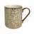 Certified International Mosaic Set Of 6  Gold Plated Mugs