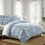 Ensemble d'édredon en coton bleu Elwood-109897359