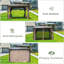 Pavillon de jardin d'extérieur en aluminium