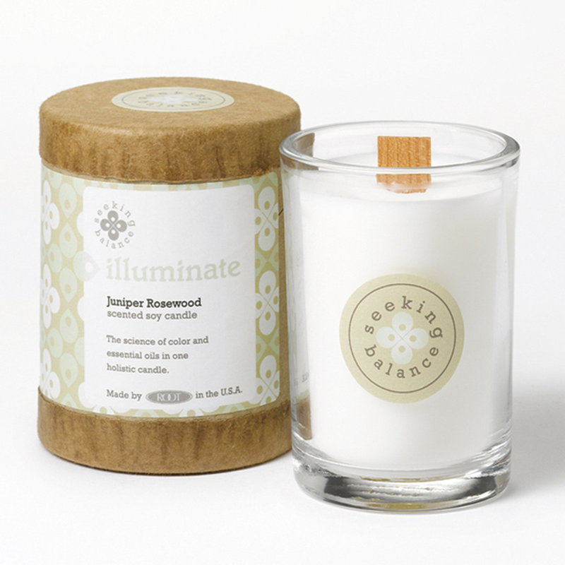 Illuminate Juniper Rosewood Scented Jar Candle