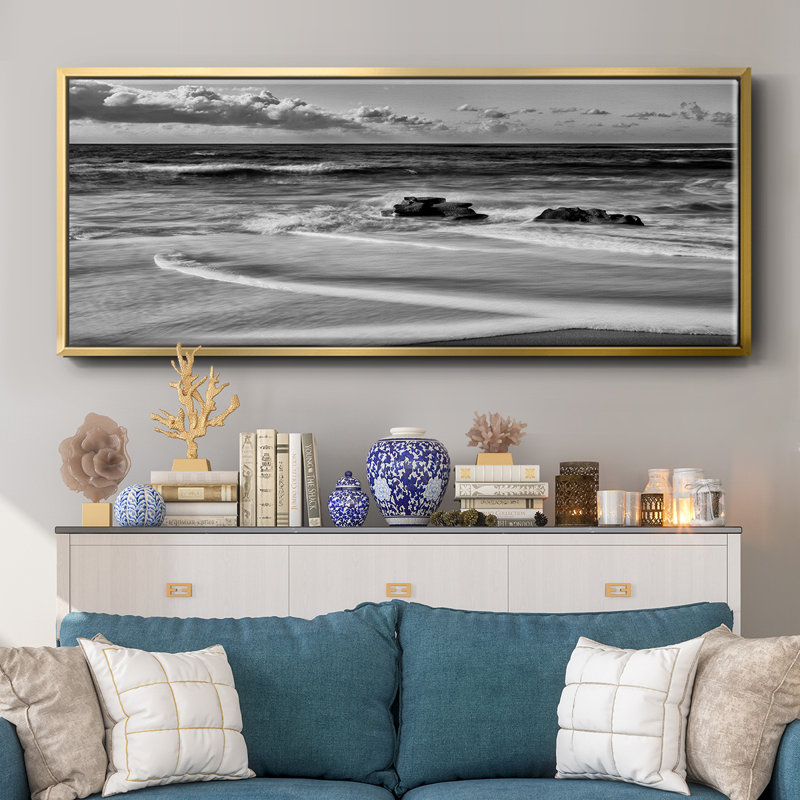 Whispering Sands Beach - toile encadrée, H 20 po x l 50 po
