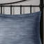 Édredon très grand bleu marine - 7 pièces en tissu gaufré bleu marine, microfibre douce, 2 coussins carrés et un coussin