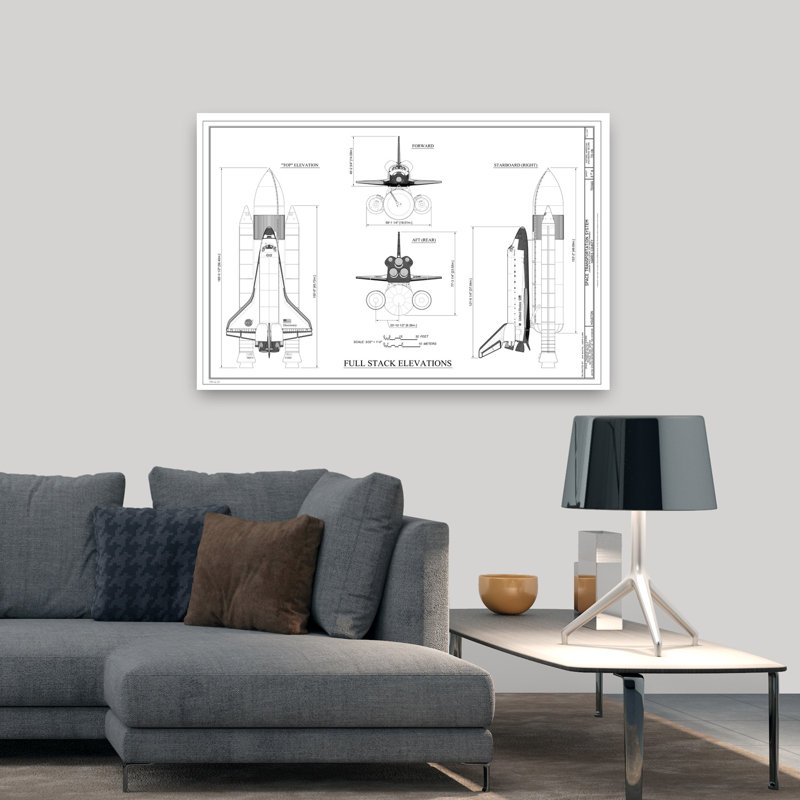 Discovery Full Stack Elevations Contemporary Wall Art Print, 81.28cm H x 121.92cm W