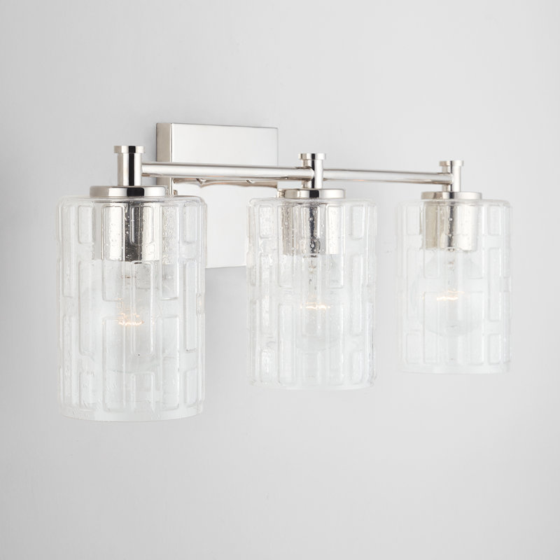 Yerington Dimmable Vanity Light, Polished Nickel, 3