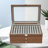 Dianera 34 Slots Large Wooden Pen Display Box with Clear Window