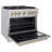 ZLINE Autograph Edition 36 in. 5.2 cu. ft. Classic Gas Range with 6 Burner Cooktop and Convection Gas Oven in Stainless Steel and Accents-105283530