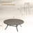11-Pieces Patio Round Outdoor Dining Set With Stacking Metal Chair-121884657