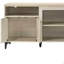 70"W Oak Finish 4-Door TV Stand (TV Stand)