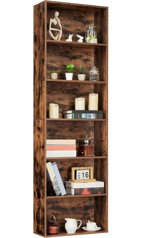 181.4cm H x 54.9cm W Bookcase, Brown