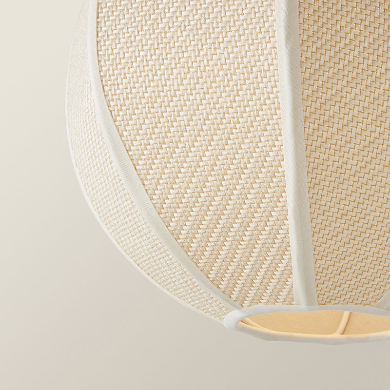 Annai 28.5cm H Blended Fabric Globe Pendant Shade ( Slip-On ) in Beige