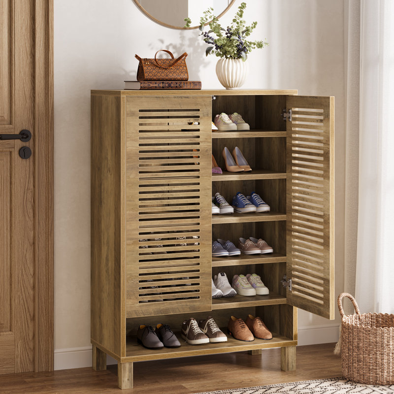 24 Pair Shoe Storage Cabinet