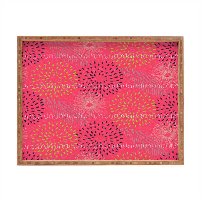 Kerrie Satava Wood Tray, 1.75" H x 14" W x 18" D