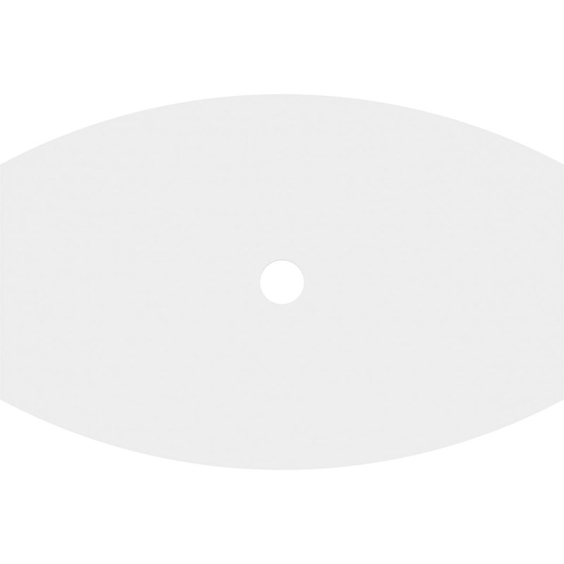 Médaillon de plafond contemporain en PVC de qualité architecturale Kailey, H 25,375 po x l 38 po x P 1 po
