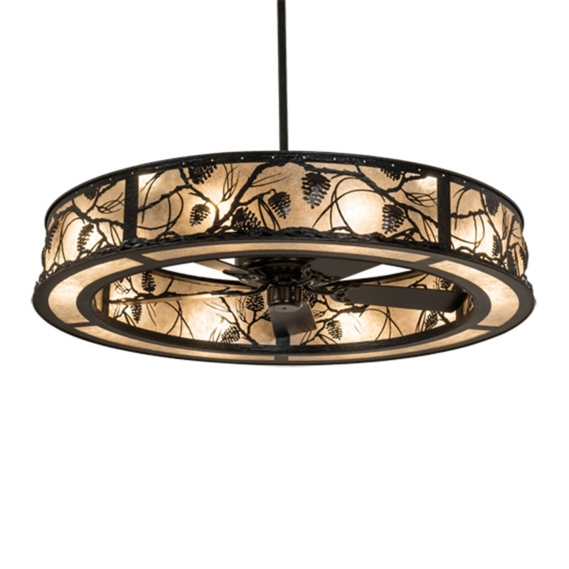 Whispering Pines Downrod Ceiling Fan