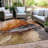 Machine Washable Indoor/Outdoor Xhevrie Paprika Rug-2133378204