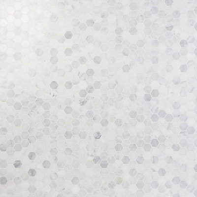 Asian Statuary Hexagon Marble Mosaics