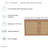 Classe 36 in. Brown Oak Wall Hung Bathroom Vanity With White, 3-Hole Ceramic Sink Top-1382029366-1382029369