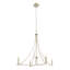 Lustre 4 lumières Meridian en nickel brossé-753753844