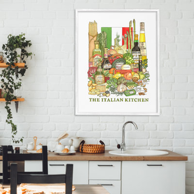 Estampe numérique pour cuisine et cuisine italienne, design par Nancy Overton