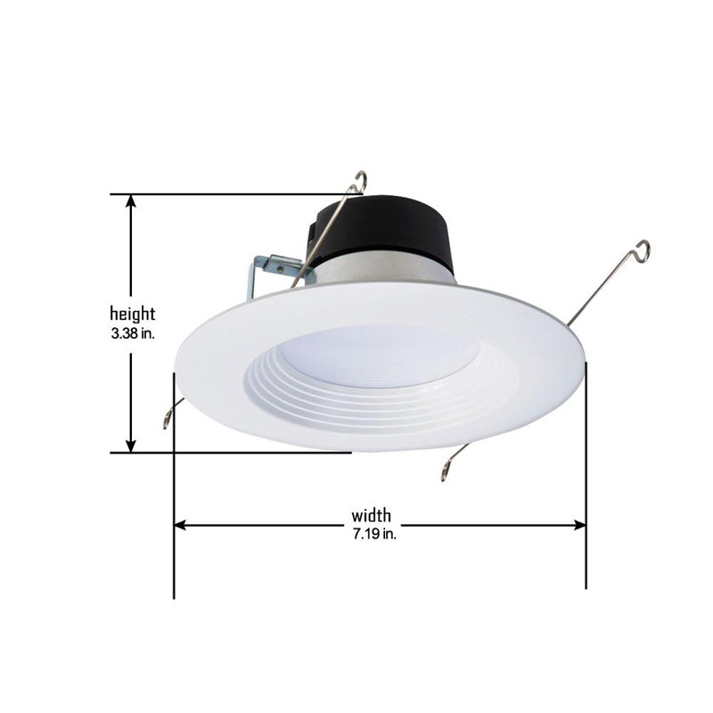 7.25'' Dimmable Air-Tight IC Rated Standard Recessed Lighting Kit