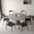 Ikerne Light Gray Sintered Stone Wooden Dining Table For 4/6/8-1442883748