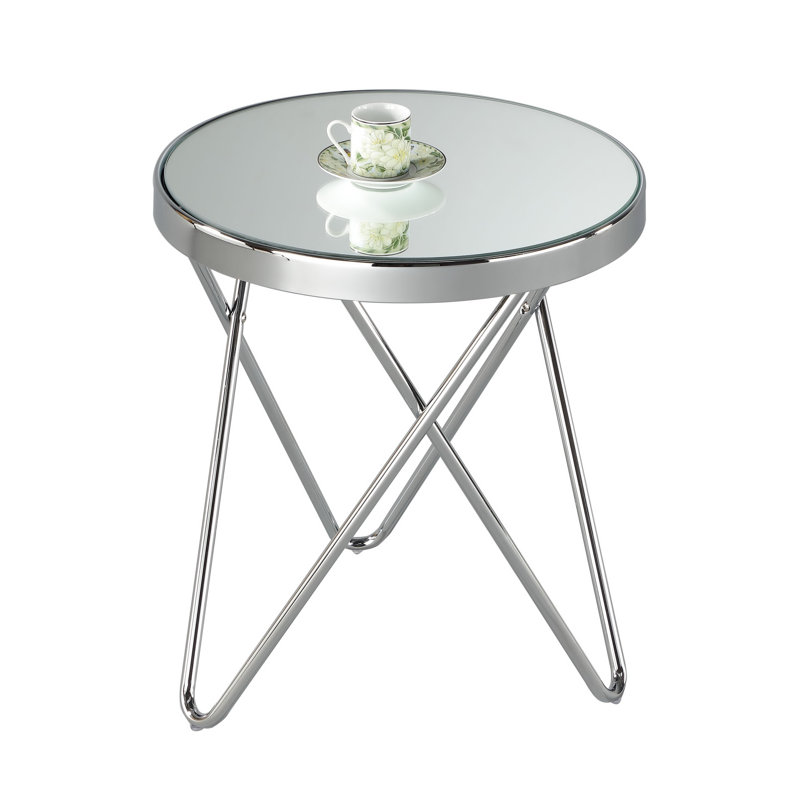 Maggie End Table, Silver