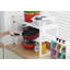 Armoire de salle de bain extensible à 2 niveaux avec rangement sous l'évier et armoire multi (blanc)