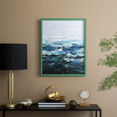 Beneath the Sea Surface II Framed Print - Solid Wood
