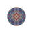 Blue Ethnic Patterned Woven Base Washable Rug-1895078806