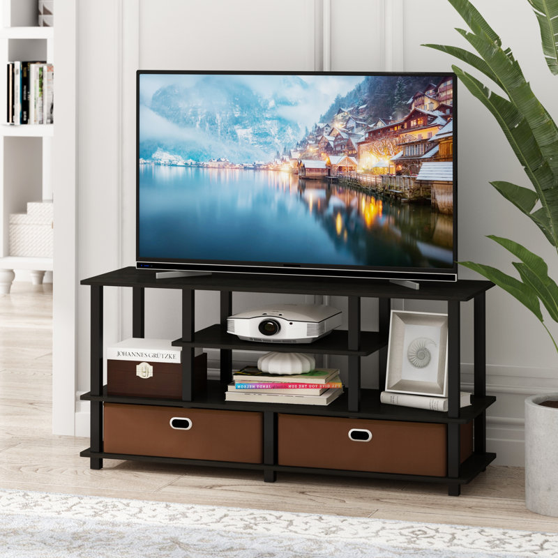 Meuble télé pour téléviseur de 50 po ou moins Lansing, Espresso/noir/brun