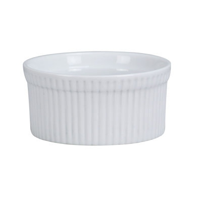 Yanco Accessories Chinaware Ramekin Fluted In Bright White
