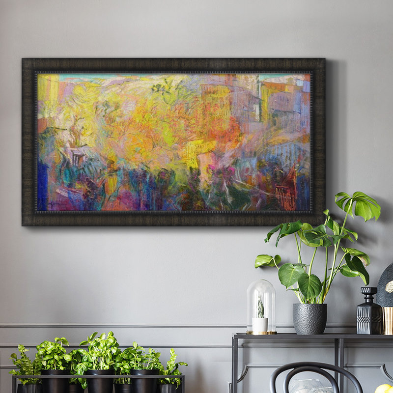 Incantanta - Peinture sur toile à cadre unique, H 25 po x l 45 po x P 1 po