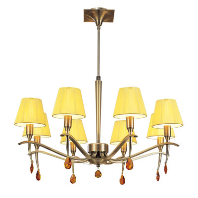 Quade 8 - Light Shaded Chandelier